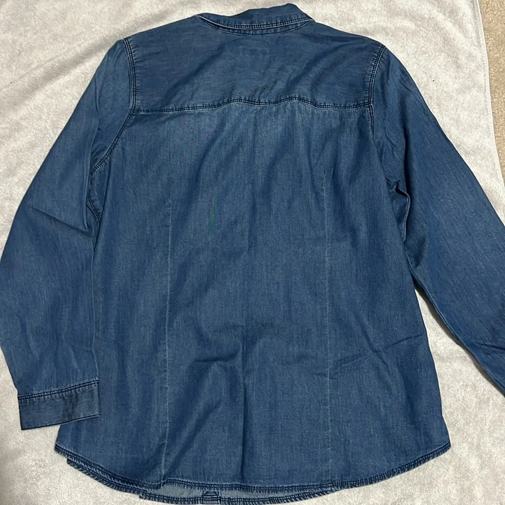 J. Jill denim button down M - Picture 6 of 6